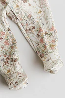 Patterned Cotton Pajama Jumpsuit