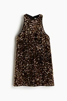 Sequined mini dress