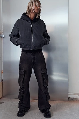 Bootcut Loose Cargo Jeans