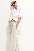MAMA Before & After Linen-blend Pants