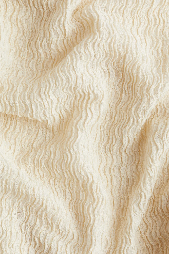 Textured jersey top