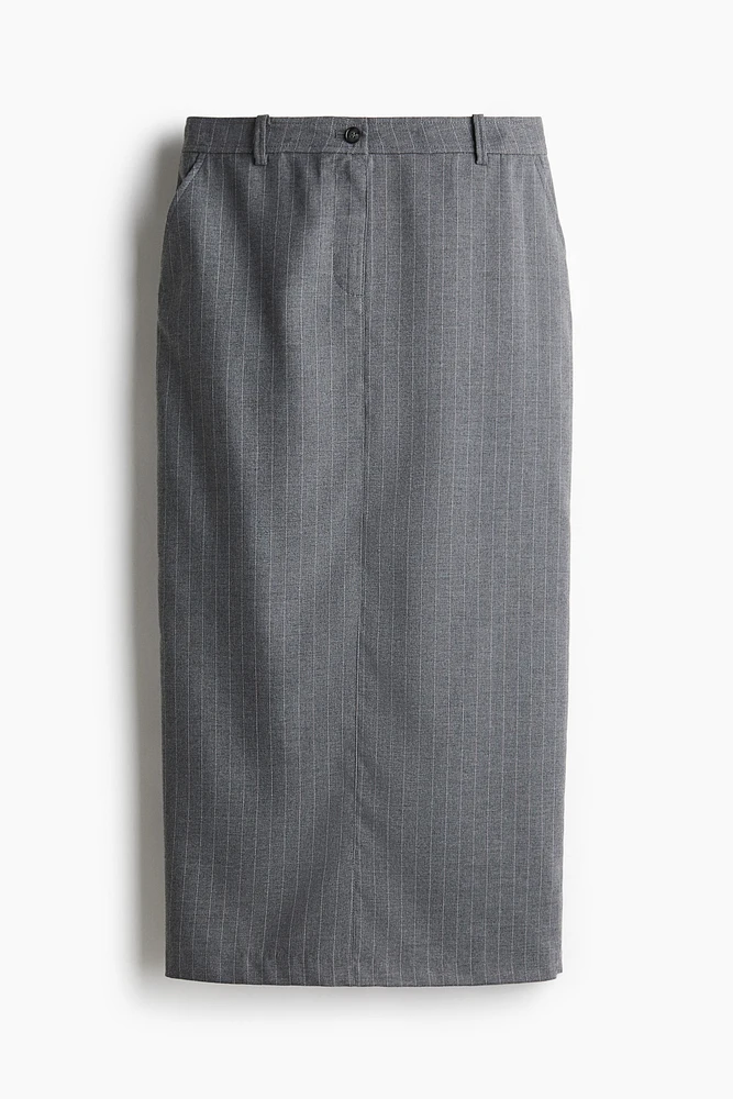 Twill Pencil Skirt