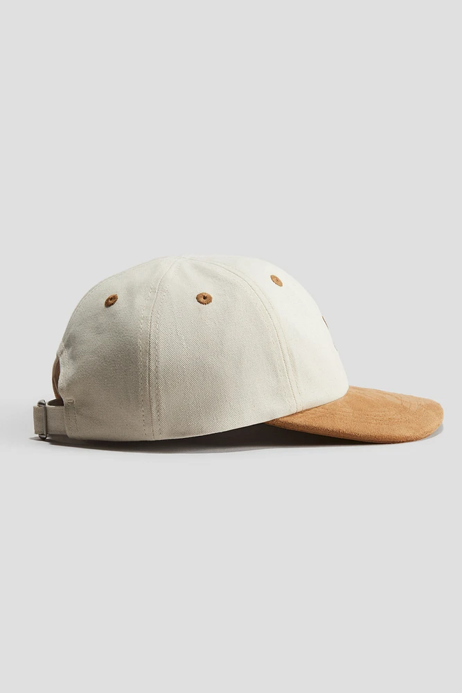 Embroidery-detail twill cap