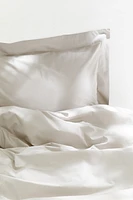 Twin Cotton Percale Duvet Cover Set