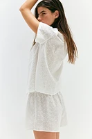 Pajamas with Eyelet Embroidery