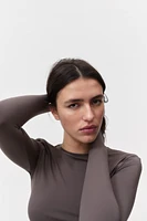 Long-sleeved Microfiber Top
