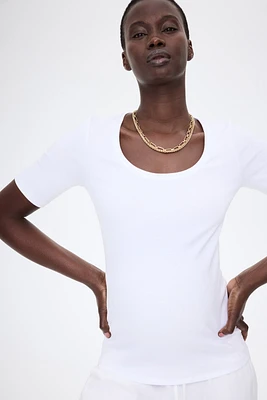 MAMA Scoop-Neck Top