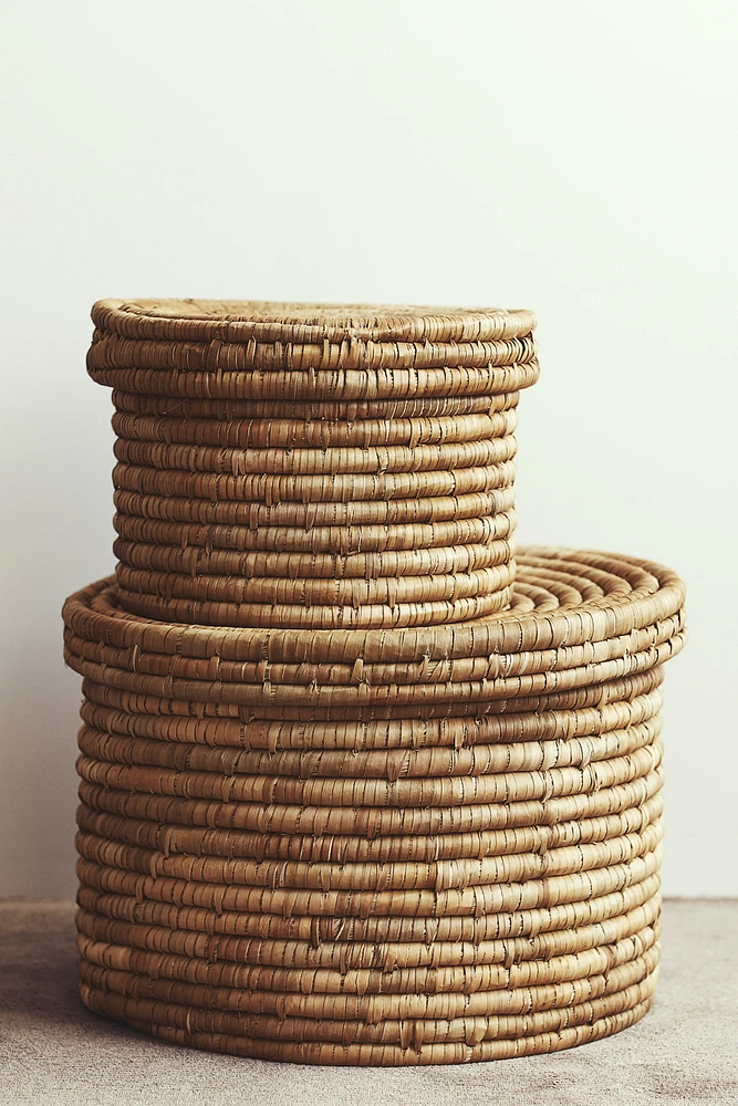 Large Storage Basket with Lid