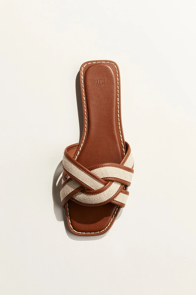 Braided-strap Sandals