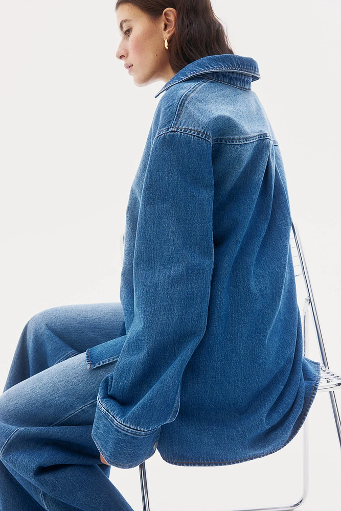 Denim Pullover Shirt