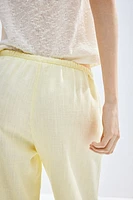 Pantalon droit avec cordon de serrage