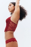 Padded-Cup Lace Bustier
