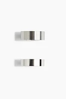 2-pack Stainless Steel Rings