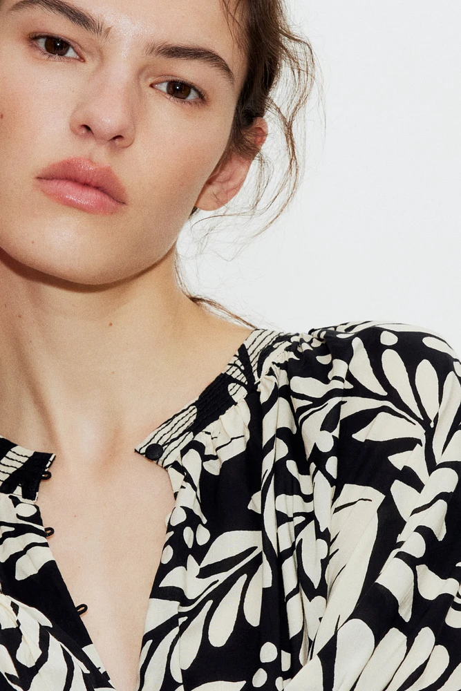 Blouse avec col sans rabat