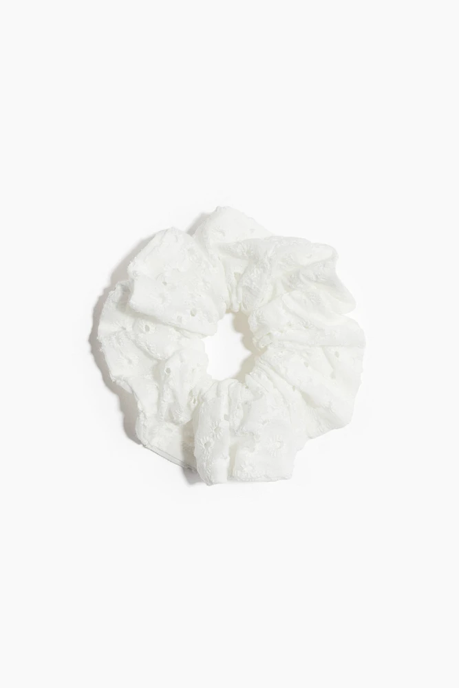 Embroidered Scrunchie