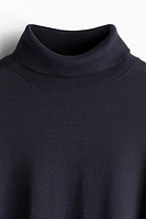 Slim Fit Fine-Knit Turtleneck Sweater