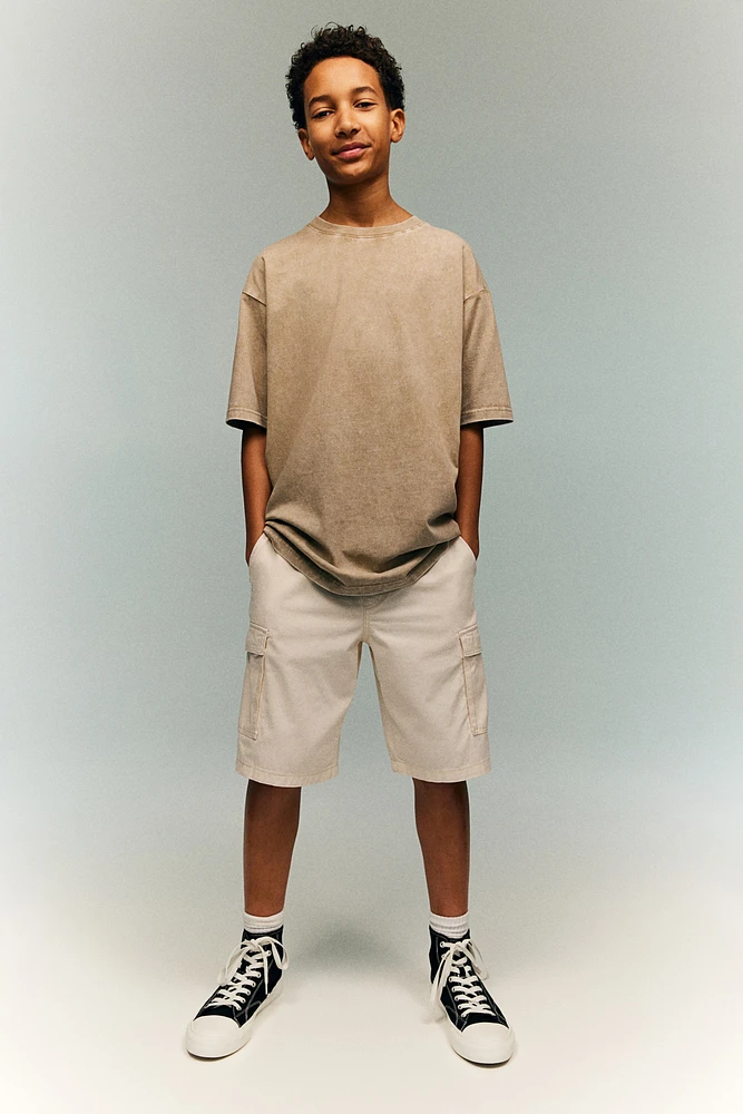 Twill Cargo Shorts