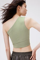 One-shoulder Crop Top