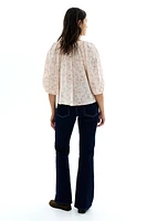 Smock-Neck Blouse