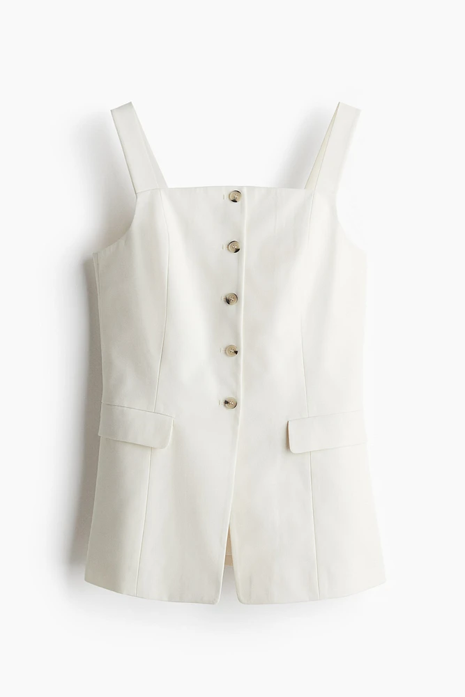Long gilet sans manches