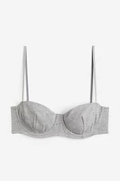 Non-padded Cotton Balconette Bra