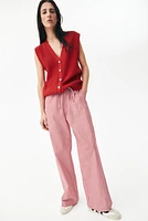 Cotton Drawstring Pants