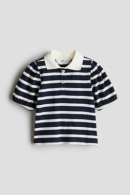 Puff-Sleeved Polo Shirt