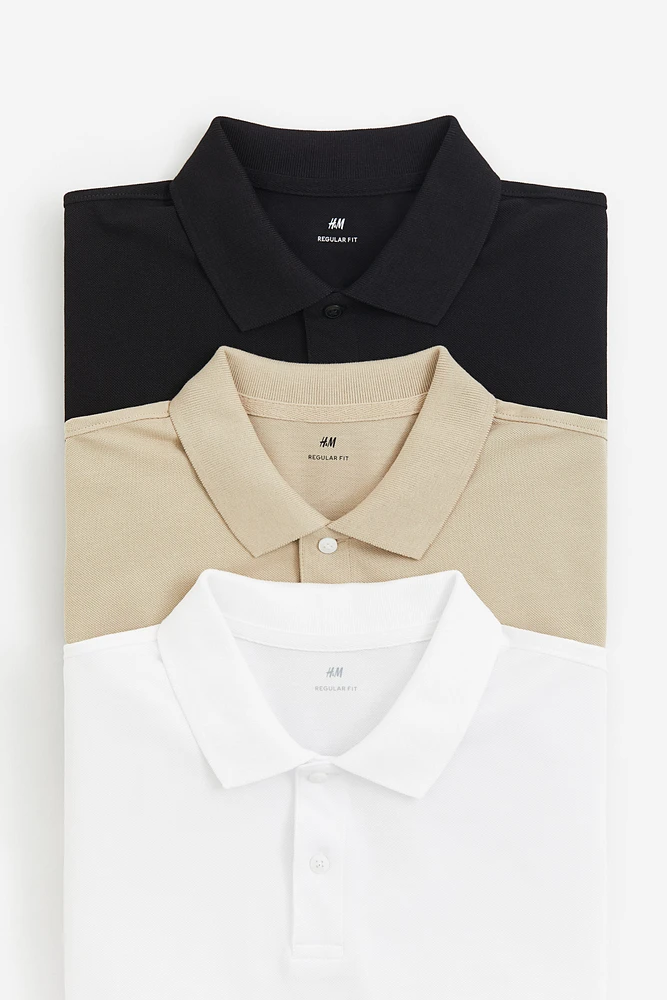 3-pack Regular Fit Polo Shirts