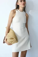 Scalloped Mini Dress