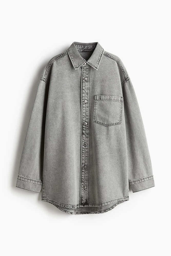 Feather Soft Oversized Denim Shirt