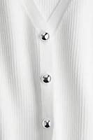Button-Front Sweater Vest