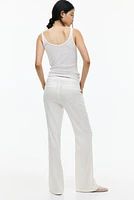 Linen-Blend Dress Pants