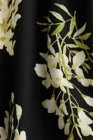 Cotton Dress with Flared Skirt