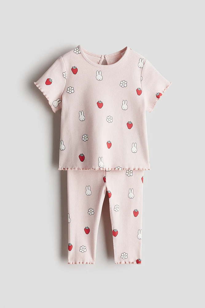 Ensemble 2 pièces en coton imprimé