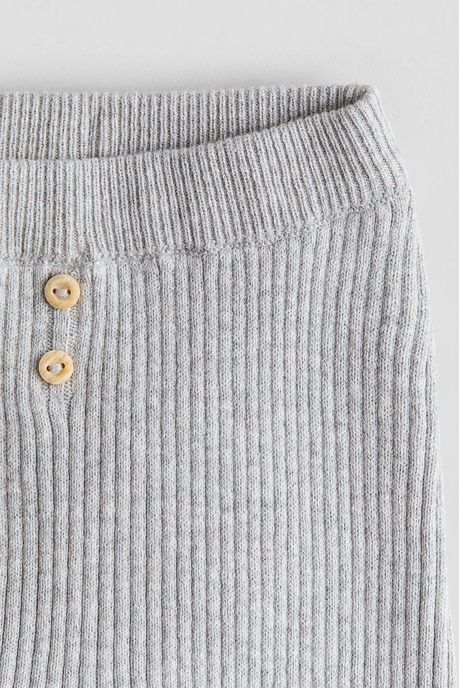 Rib-Knit Pants