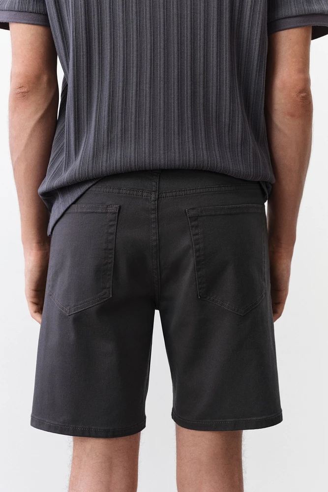 Regular-Fit Twill Shorts