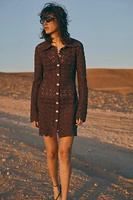 Crochet-Look Dress