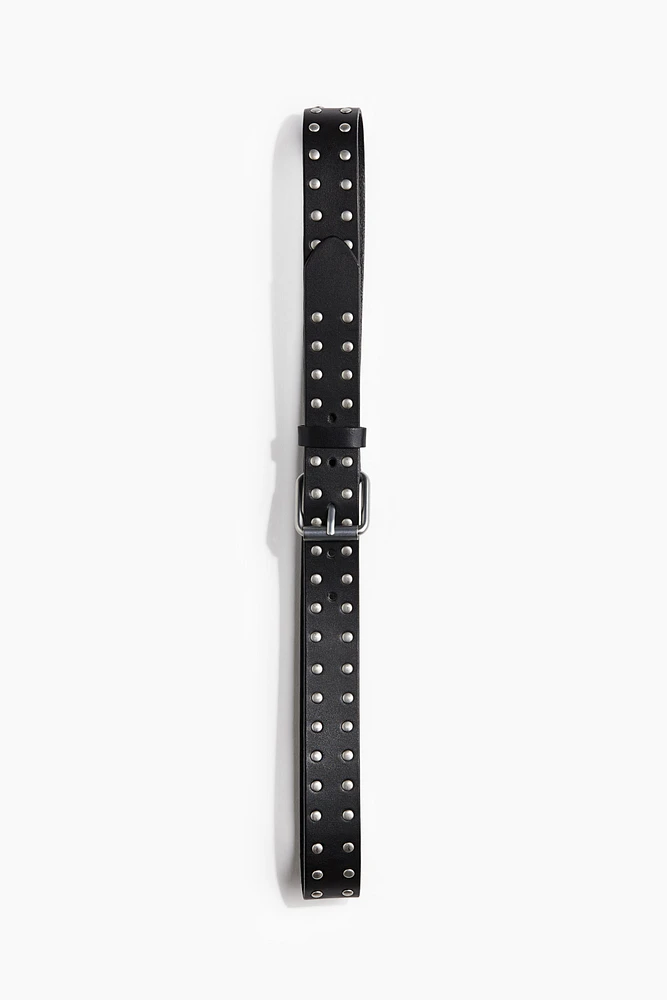 Studded Leather Belt