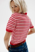 Fine-knit Polo Shirt