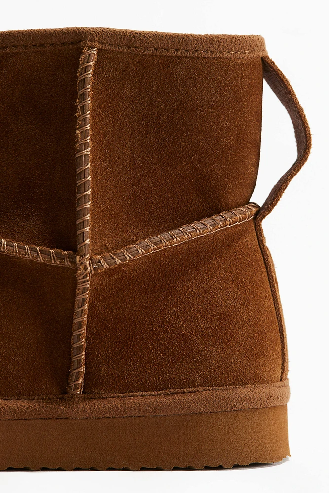 Warm-Lined Suede Boots