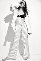 Straight-Leg Drawstring Pants