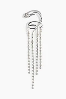 Rhinestone-Pendant Ear Cuff