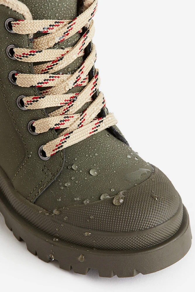 Waterproof Lace-up Boots