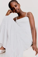 Smocked Tiered Skirt