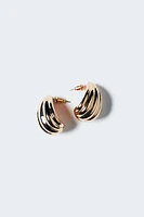 Fluted Hoop Earrings