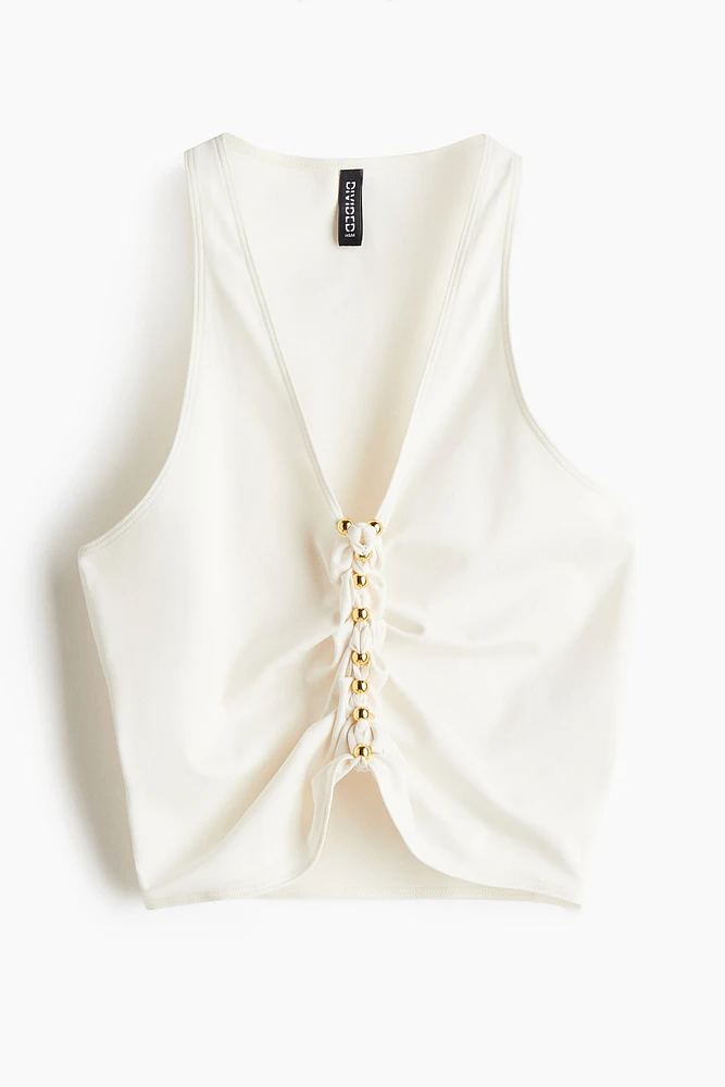 Braided-Detail Top