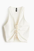 Braided-Detail Top