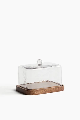Butter Dish with Glass Cover