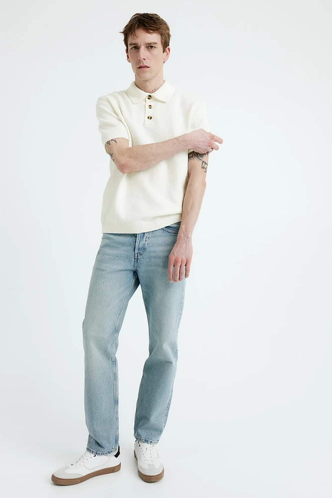 Regular Fit Bouclé Polo Shirt