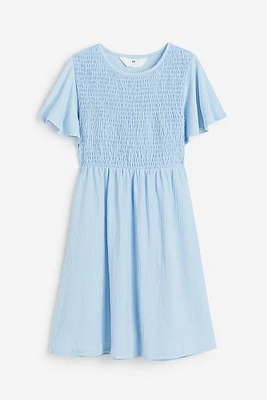 Smocked Jersey Dress